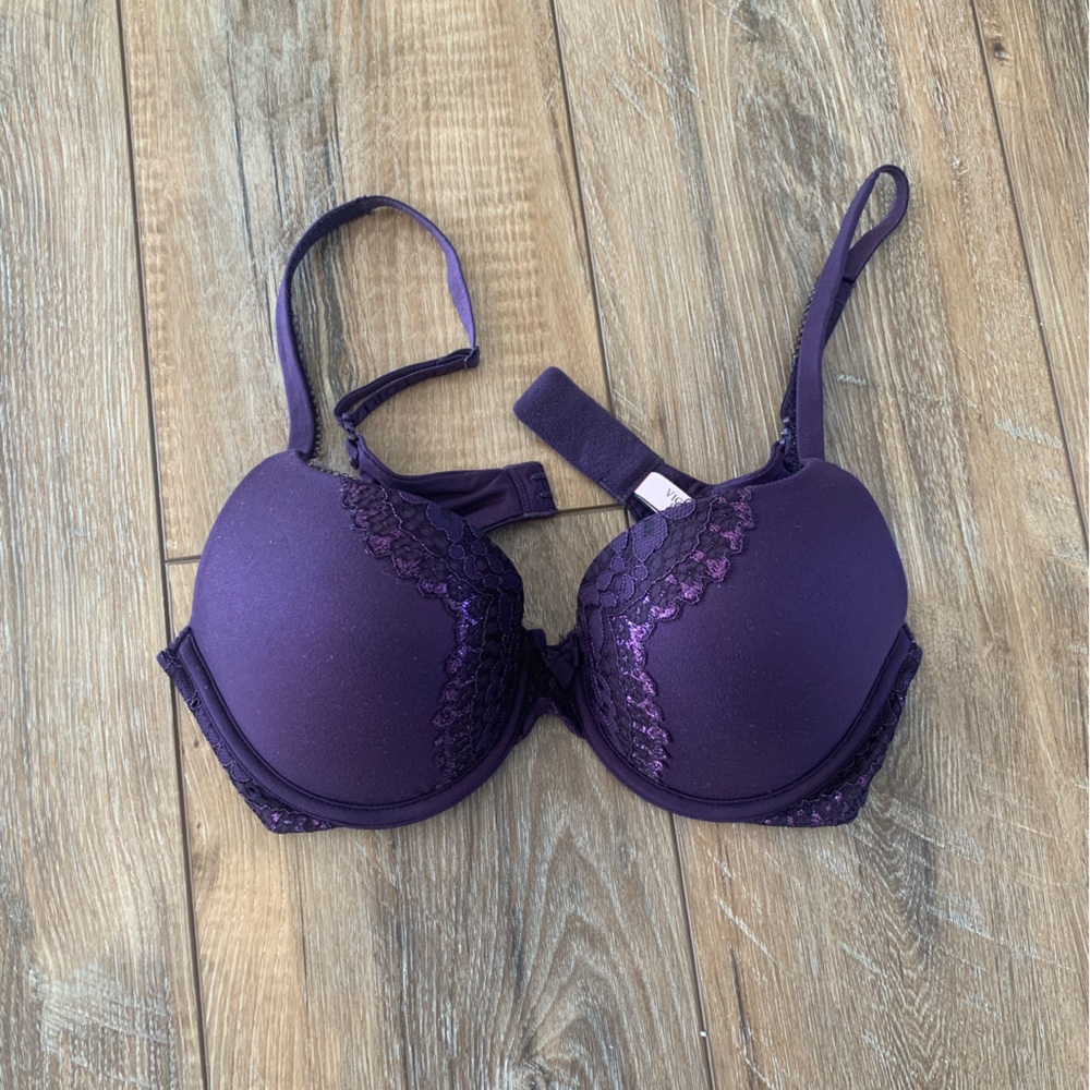 Victoria's Secret Purple Lace Push-Up Bra